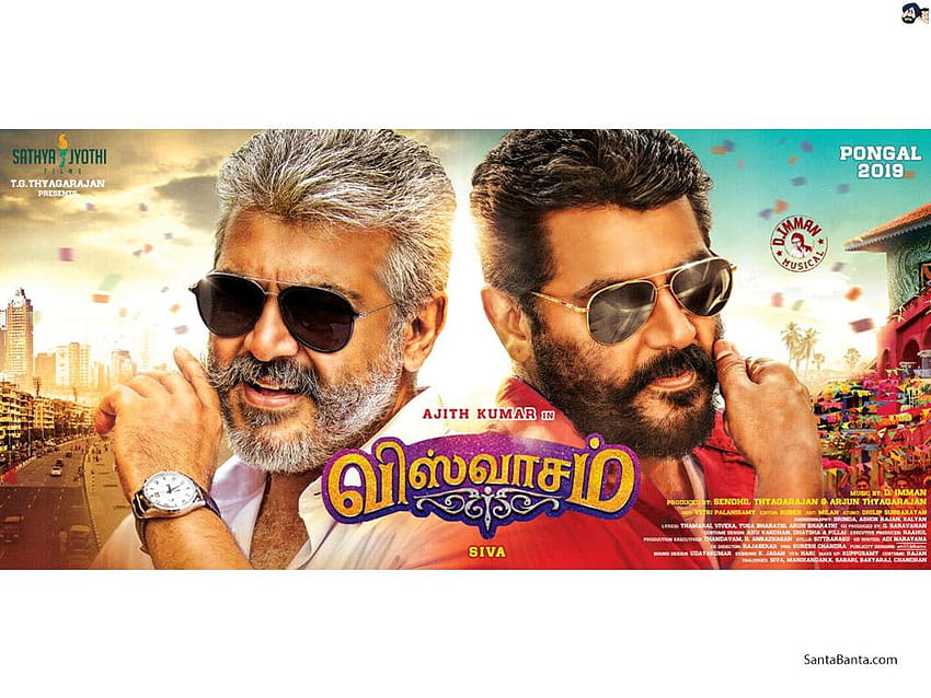 Moderate target for Ajith's Viswasam in Telugu states