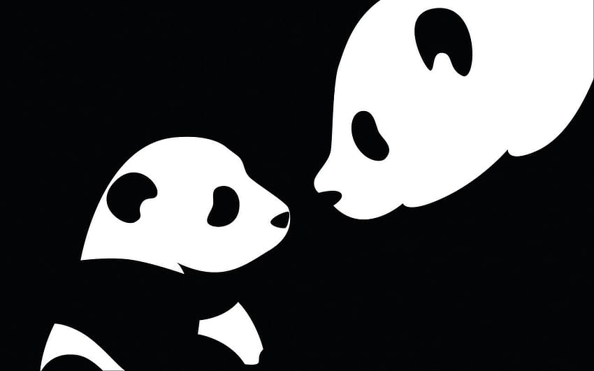 Panda keren, panda kartun yang lucu Wallpaper HD