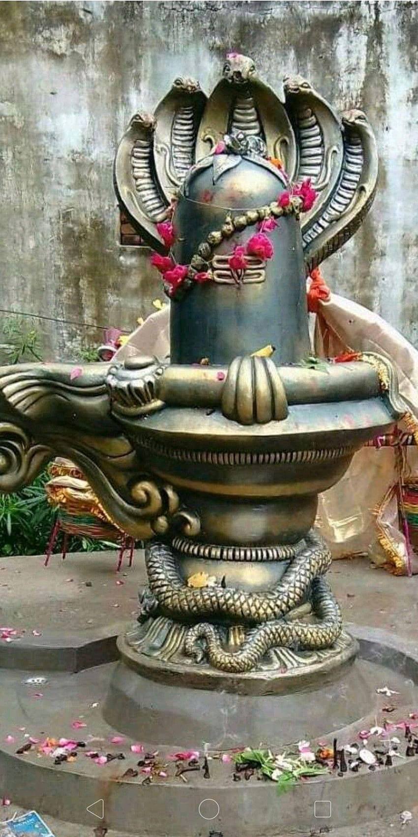 Om namah shivaya, shiva linga fondo de pantalla del teléfono