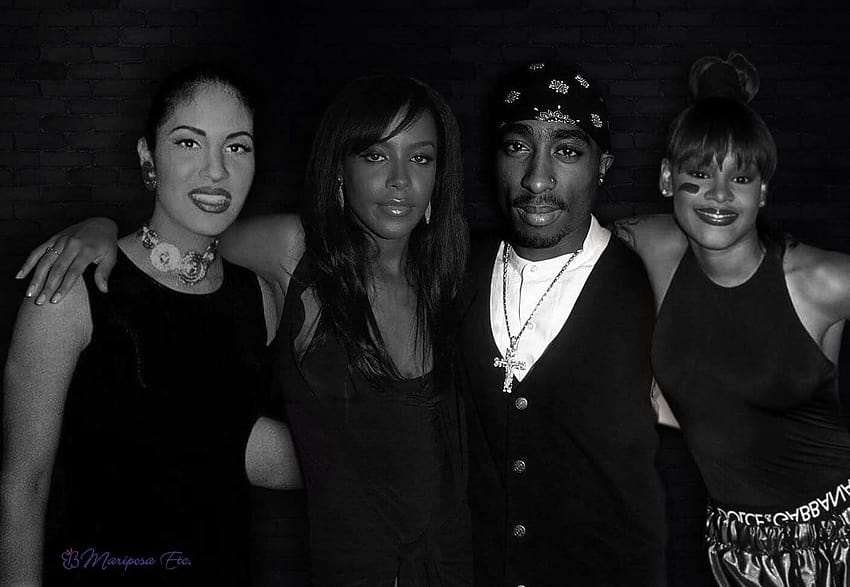 Selena, Aaliyah, Tupac Shakur e Lisa Lopes do TLC EDIT papel de parede HD