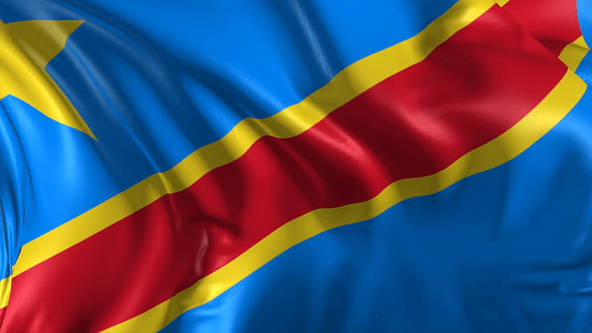 Bandiera della Repubblica Democratica del Congo, bandiera della Repubblica Democratica del Congo Sfondo HD