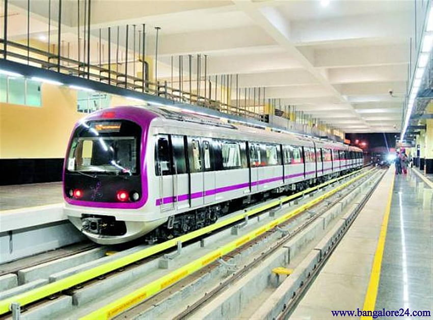 Bangalore Metro Rail Corporation Limited Bmrcl, treno della metropolitana Sfondo HD