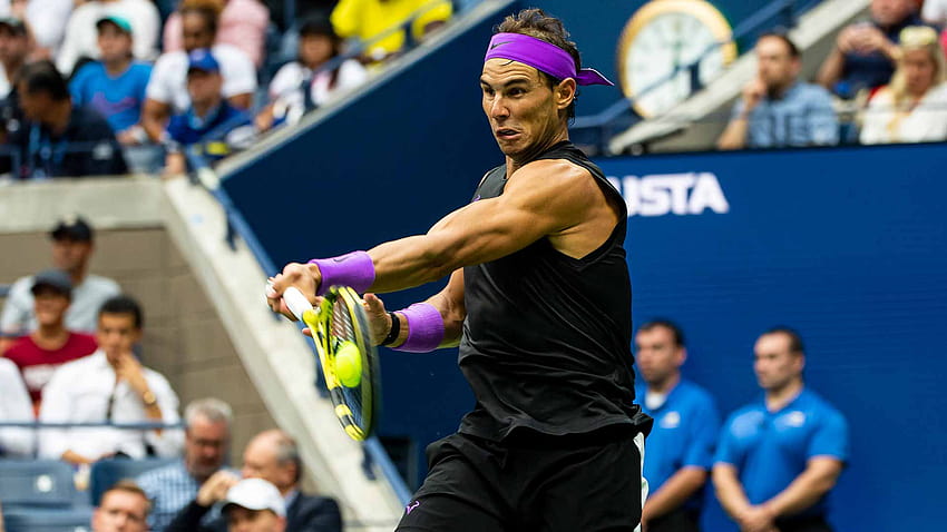Rafael Nadal baut Vorsprung auf Novak Djokovic, Roger Federer und Rafa Nadal bei den US Open 2019 aus HD-Hintergrundbild