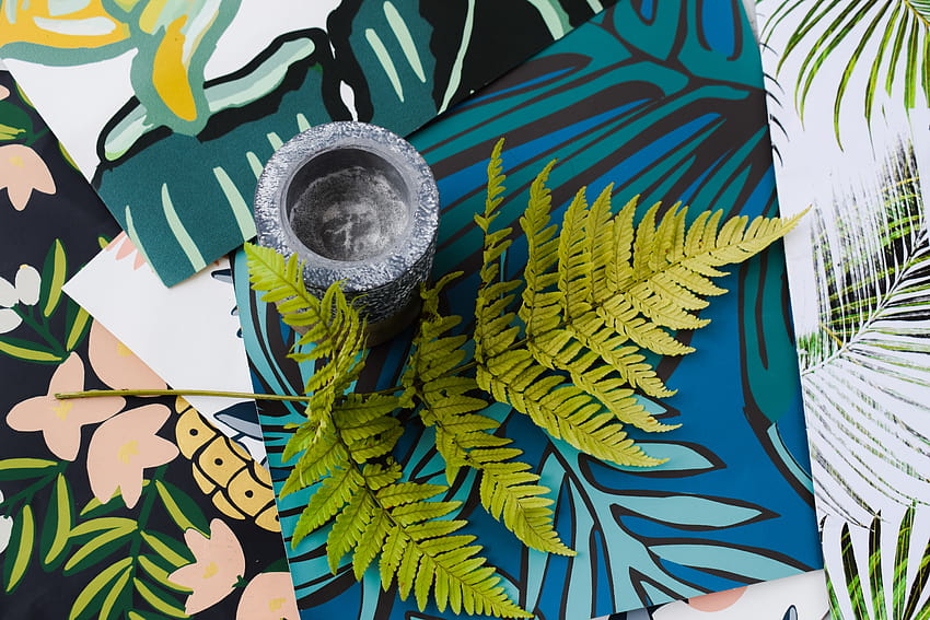Guia para a melhor impressão de folha botânica Idéias de interiores de decoração tropical, padrão tropical papel de parede HD