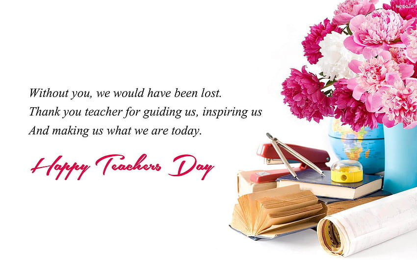 สุขสันต์วันครู ขอให้น่ารักที่สุด ขอบคุณคุณครู วอลล์เปเปอร์ HD