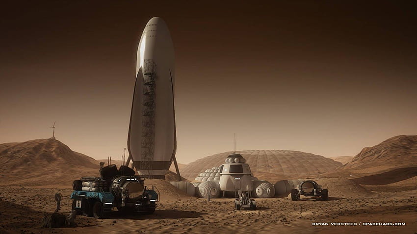 35 การล่าอาณานิคมของความคิดเรื่องดาวอังคาร, อาณานิคมของดาวอังคาร วอลล์เปเปอร์ HD