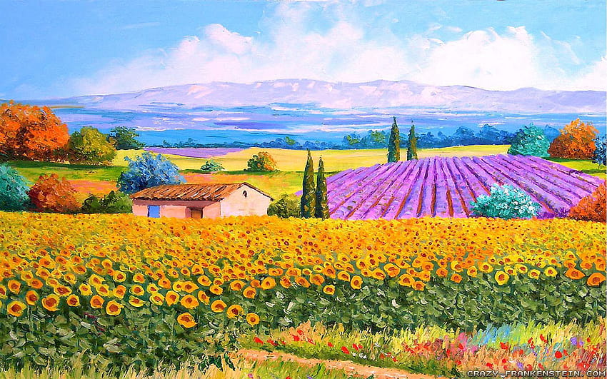 Jean Marc Art Painting Spring Mountain by [1440x900] for your, Mobile & Tablet, spring paint 高画質の壁紙