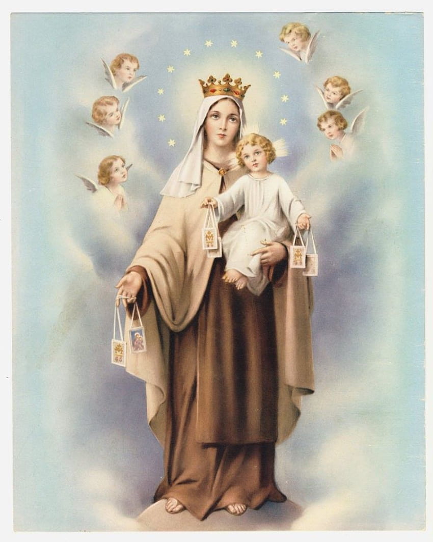 Pin di Our Lady of Mt.Carmel, our lady of mount carmel wallpaper ponsel HD