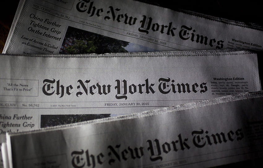 Stati Uniti, stampa, New York, The New York Times, quotidiano americano, New York Times, giornalismo, sezione разное Sfondo HD