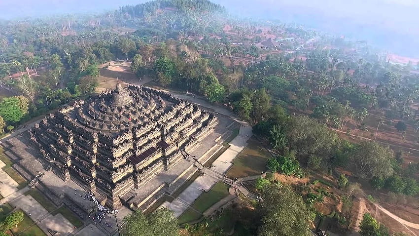 Videografi Udara Candi Borobudur Drone Dji InspireOne, candi borobudur Wallpaper HD