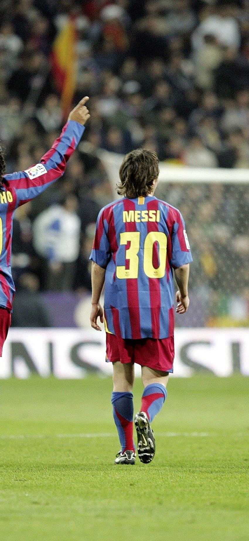 Messi and Ronaldinho  Esporte Planos de fundo Flamenguista