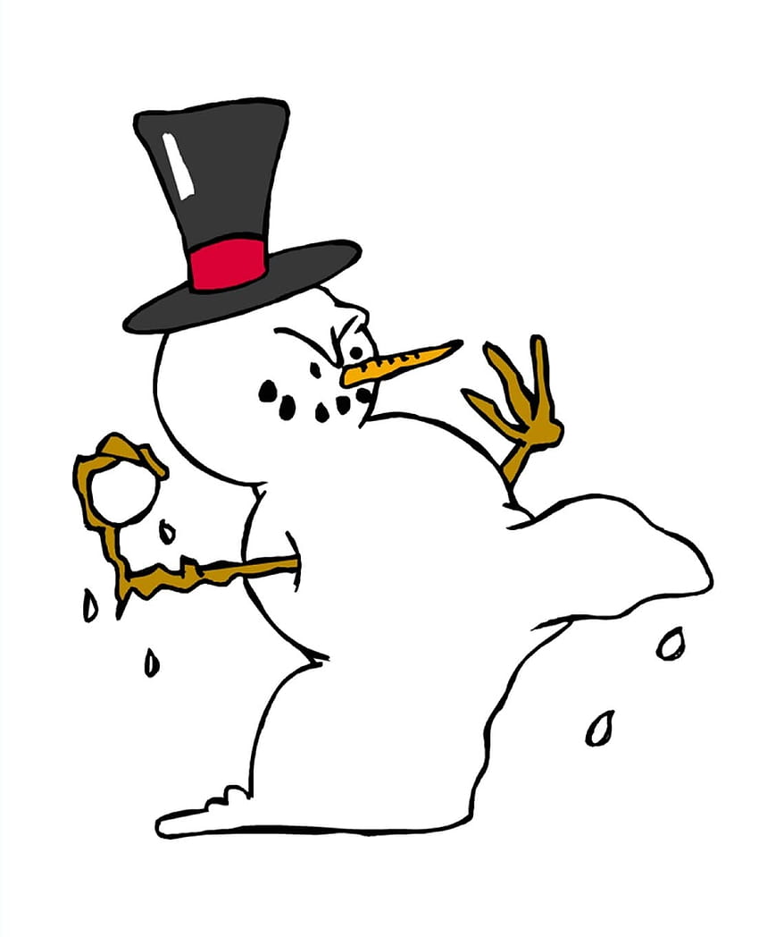 Naughty Snowman Winter Snowball Fight School Comp Book 130 Page: HD phone wallpaper