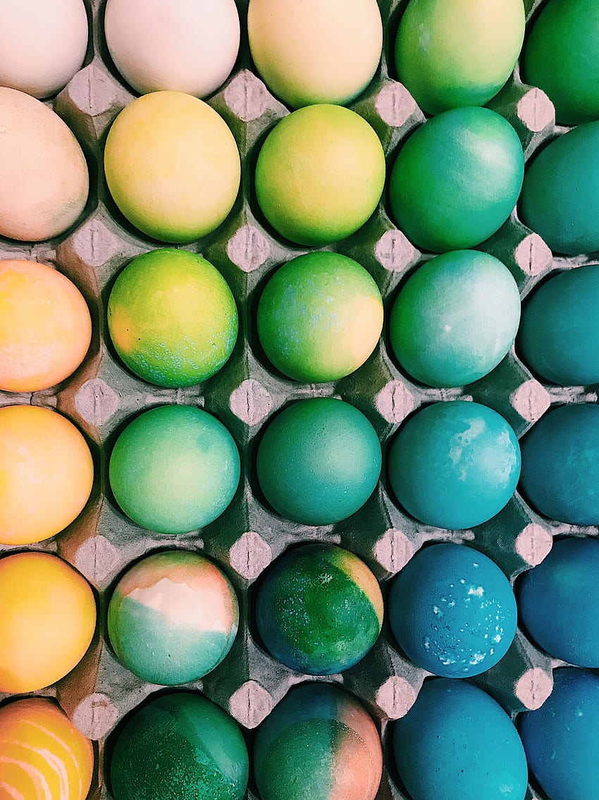 Easter eggs colorful vsco pattern, easter vsco HD phone wallpaper