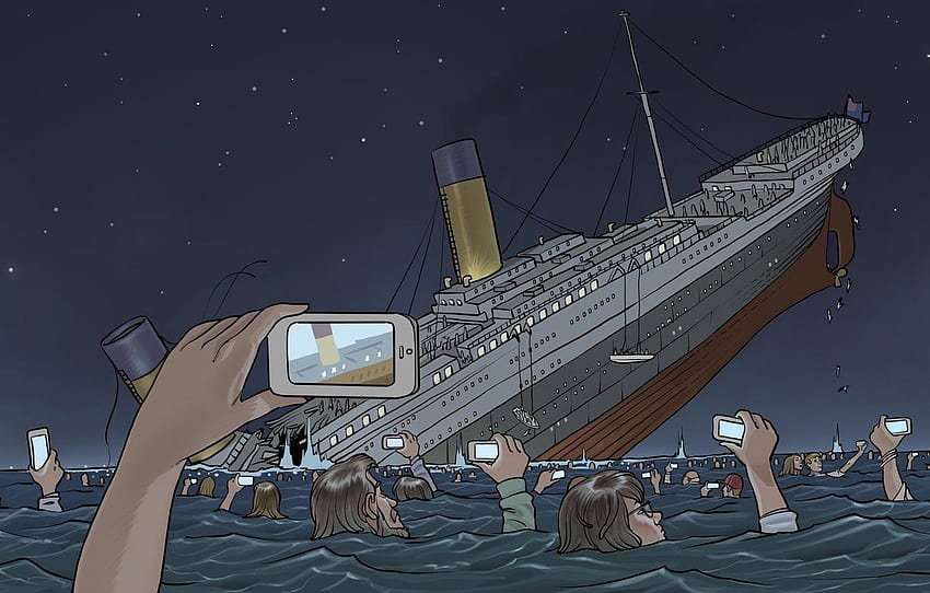 The ocean, Figure, Shooting, The crash, People, Titanic, The ship ...