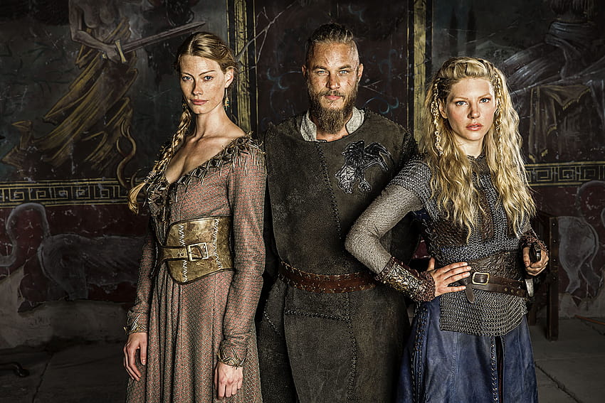 New Vikings show Ragnar's love triangle will get messy, aslaug HD wallpaper