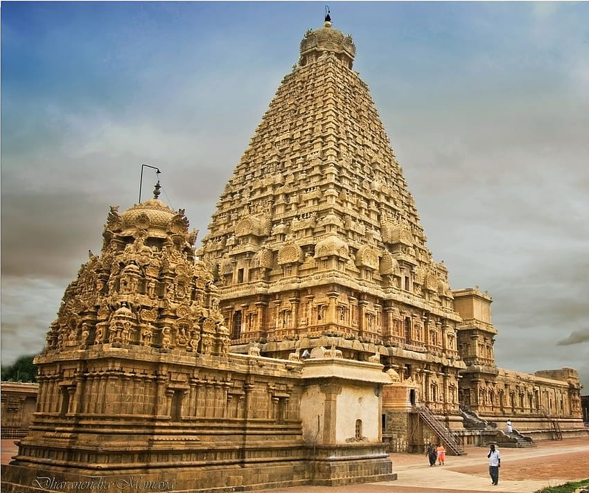 optical illusion : Brihadeeswara Temple, thanjavur HD wallpaper