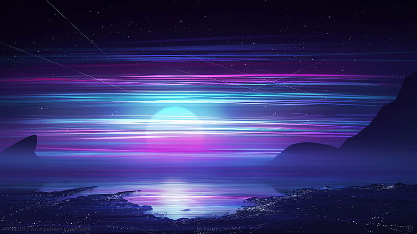 2048x1152 Synthwave Of Retro Night 2048x1152 Resolution, retro synthwave HD wallpaper