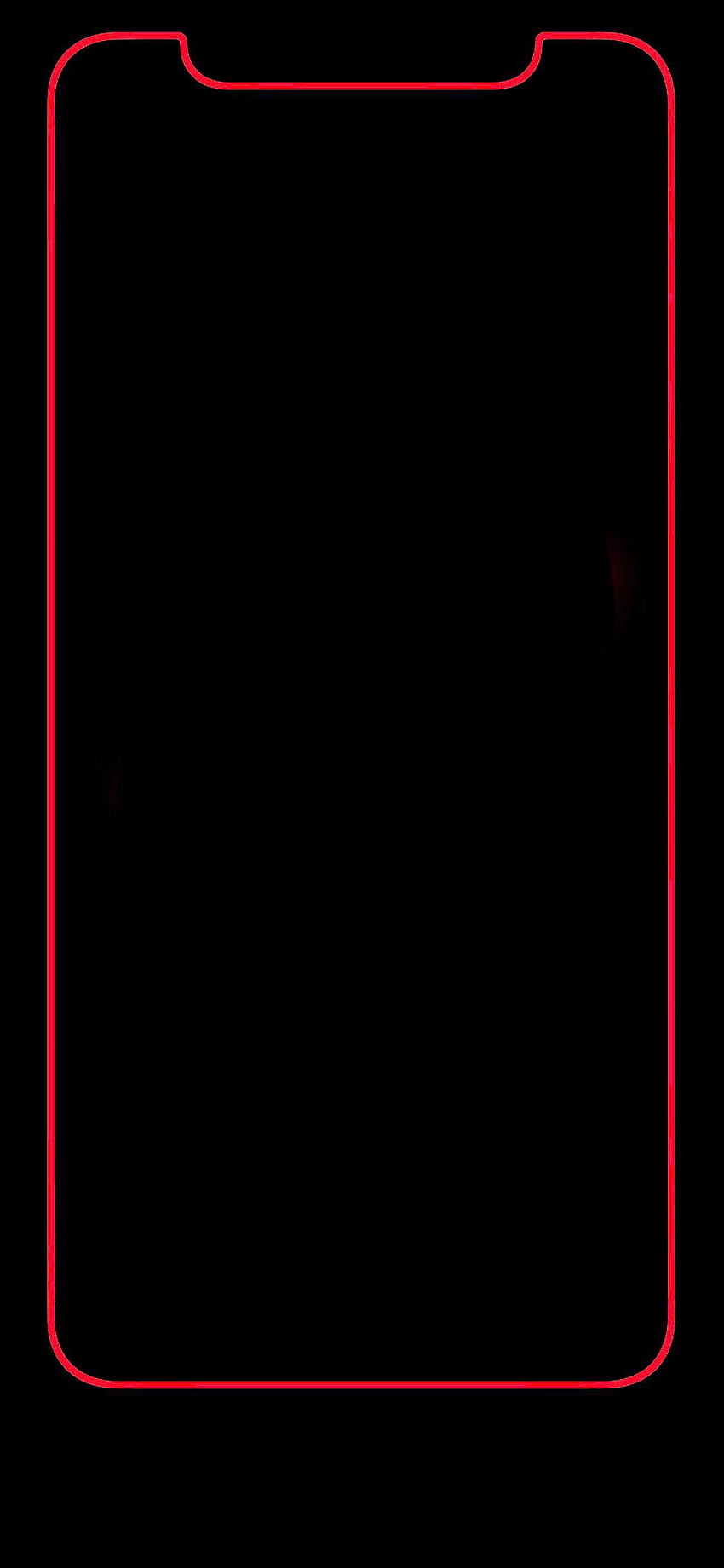 Borde rojo de Iphone X, borde de iPhone xr fondo de pantalla del teléfono