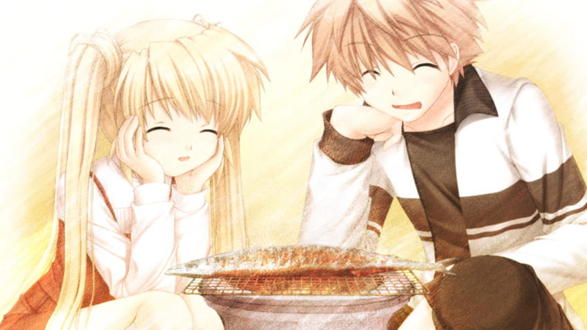 8 Sad Anime, Anime weinendes Lächeln HD-Hintergrundbild