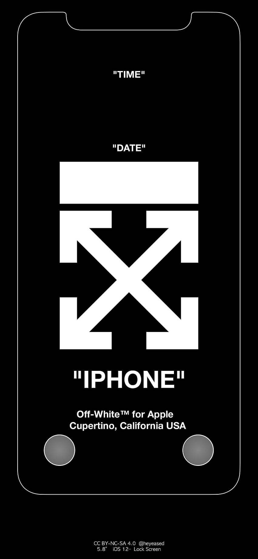 X Off White Brand on Dog、オフホワイトのiPhone HD電話の壁紙