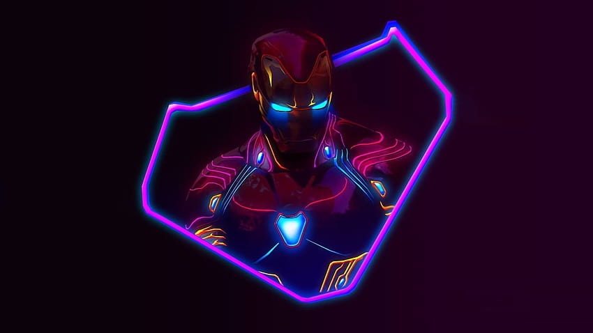 Neonowi Avengersi, neonowi mężczyźni Tapeta HD