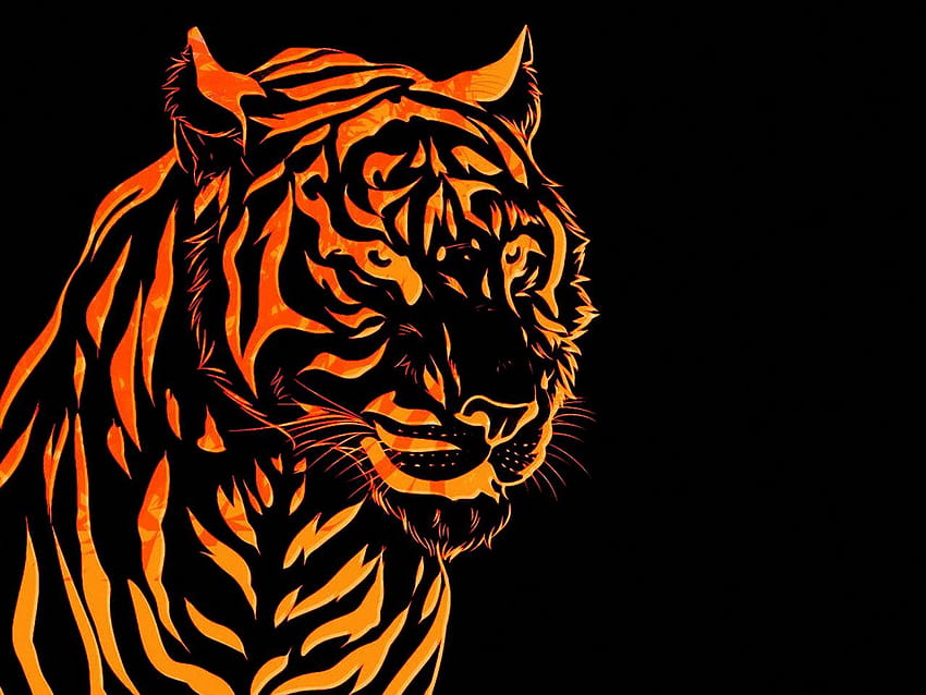 1280x960 tiger, line, graph standard 4:3 backgrounds, scary tiger HD  wallpaper | Pxfuel
