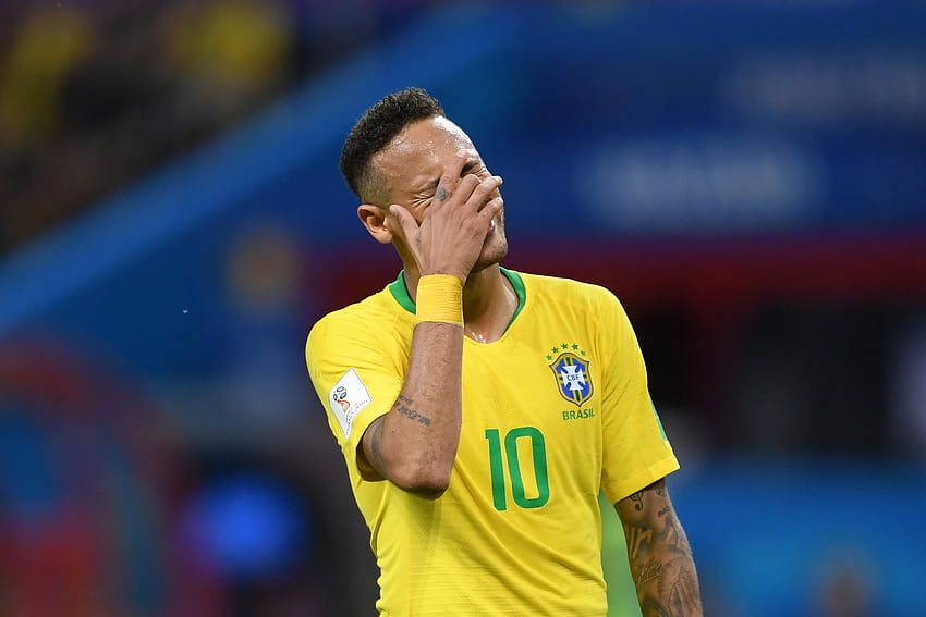 Copa Mundial de Sorpresas: la derrota de Bélgica sobre Brasil dejará la menor cantidad de títulos entre los semifinalistas en más de 50 años, Neymar triste fondo de pantalla