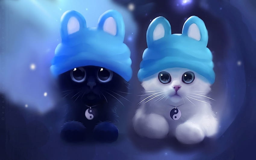 Cute Animal Cat, cutest kitten cartoon HD wallpaper