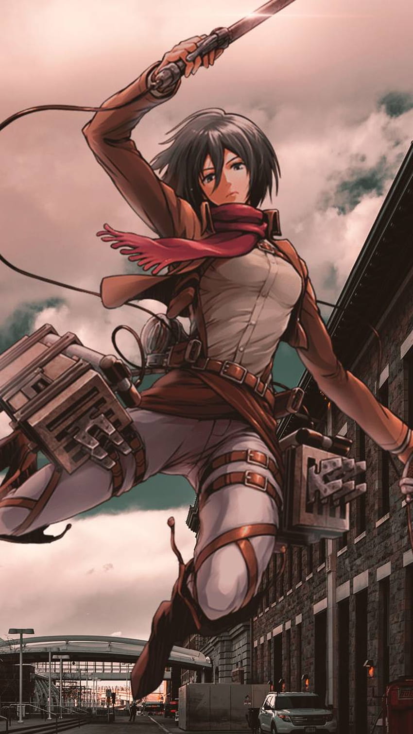 Mikasa Ackerman by Xaons, mikasa and levi HD phone wallpaper