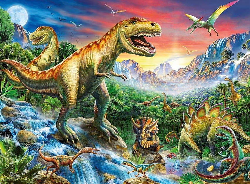 Dinosaur: Large Water Scarey Ages Time Animals Dinosaur Dinosaurs, dinosours HD wallpaper