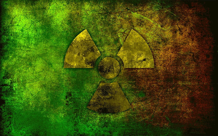 4 Radiation Symbol, radio active minimal HD wallpaper