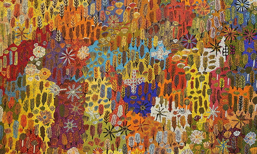 aboriginal paintings HD wallpaper