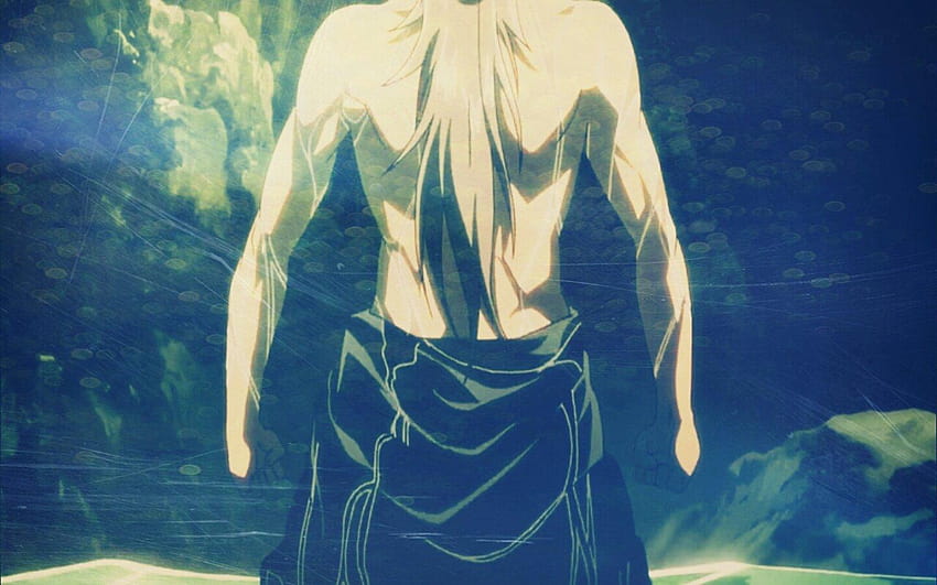 Prajurit perang otot yang kuat pria rambut nobunage anime bodoh pemarah, anime pria sedih Wallpaper HD