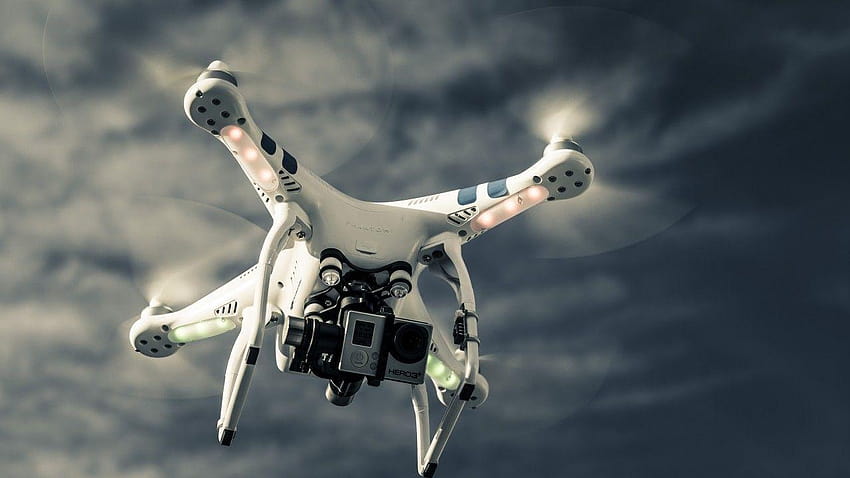 DJI Phantom Vision Plus V3, drone, quadcopter, Phantom, drones HD wallpaper