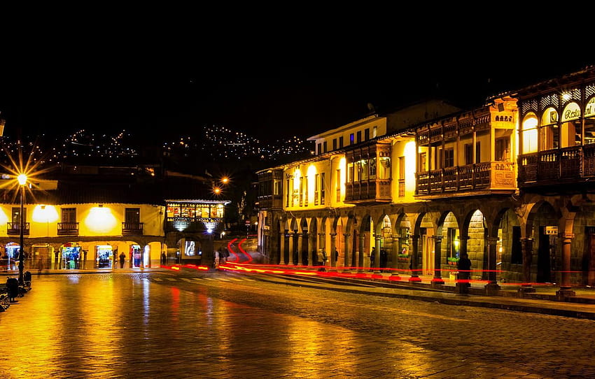 night, night, Peru, Peru, noche, Cusco, Cusco for HD wallpaper