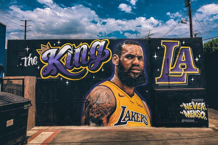 Someone Defaced Lebron James' Mural Outside a Venice Restaurant, lebron james angeles lakers HD wallpaper