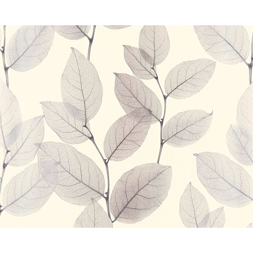 AS Creation Autumn Leaves Pattern Botanical Tree Leaf 342472, autumn leaves grey HD phone wallpaper