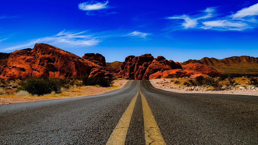 Valley Of Fire State Park Road, road badlands national park HD wallpaper