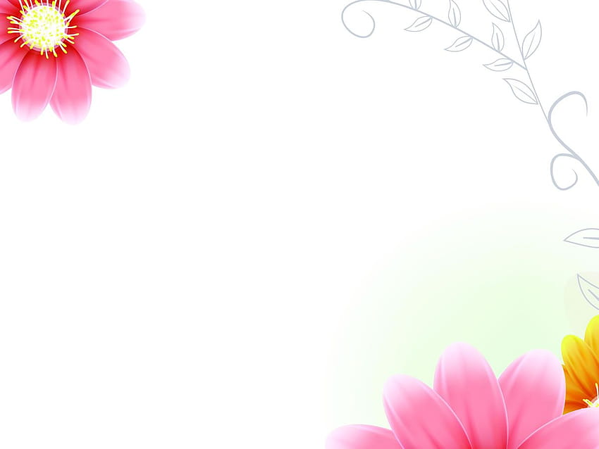 Ppt Flower Backgrounds, presentazione di fiori primaverili Sfondo HD