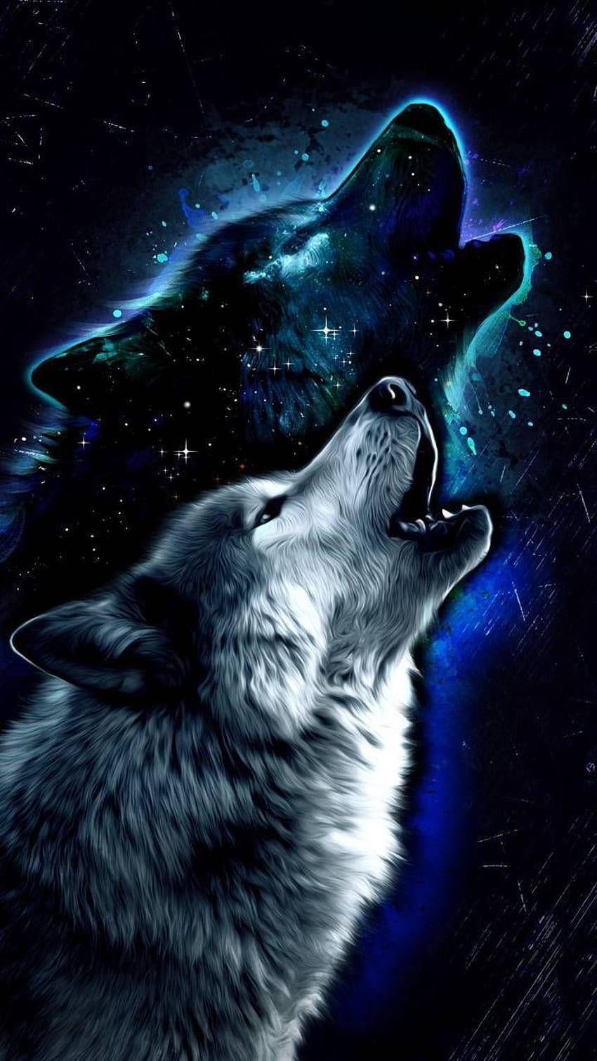 Galaxy Wolf for mobile phone, tablet, computer and other devices and ., emo wolf HD phone wallpaper