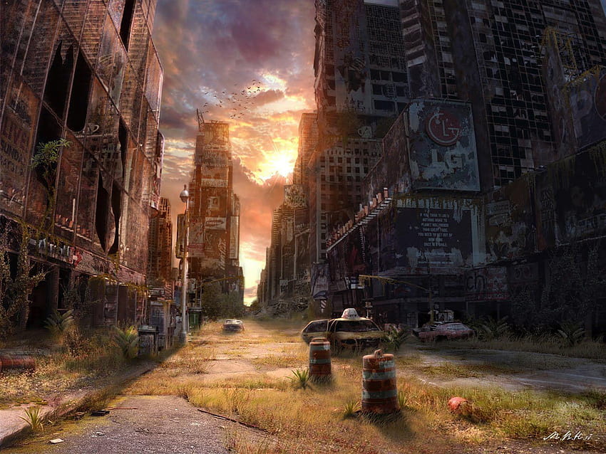 Post, apocalypse background HD wallpaper