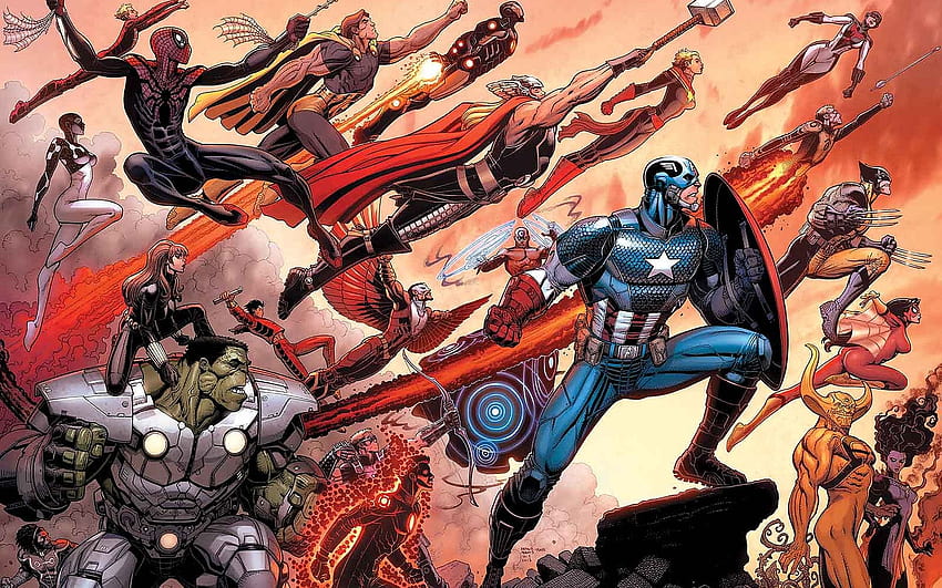Black Widow Cannonball Marvel Comics Captain America Capitaine Marvel Falcon Marvel Comics Hawkeye Hul Fond d'écran HD