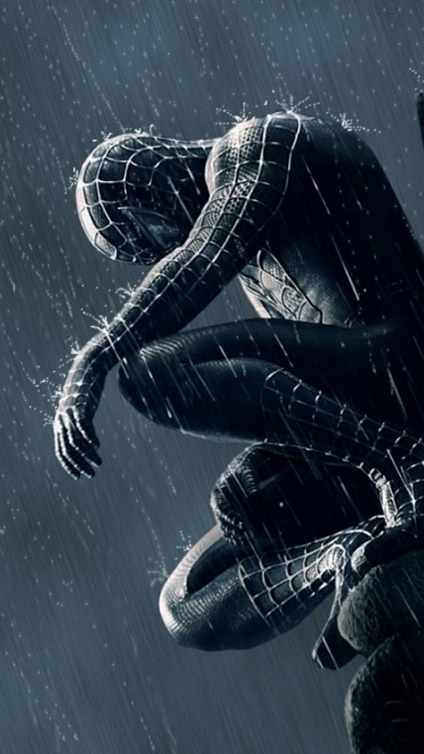 The Black Suit Spiderman Wallpaper