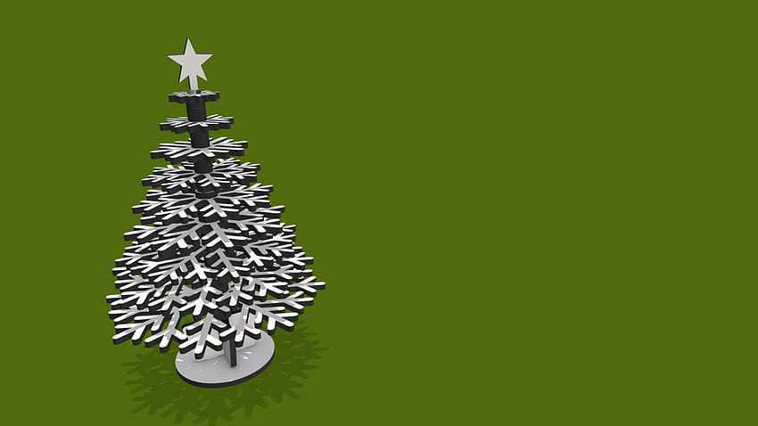 Laser Cut Christmas Tree HD wallpaper