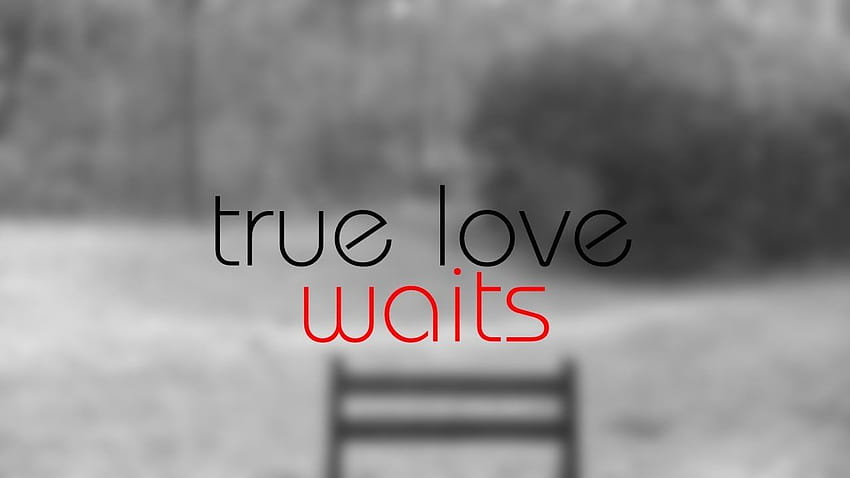 True Love Waits, waiting for love HD wallpaper