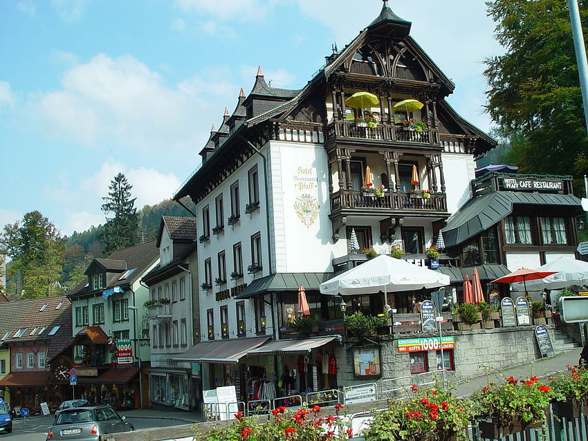 Triberg, Germany. What an adorably quaint town! HD wallpaper