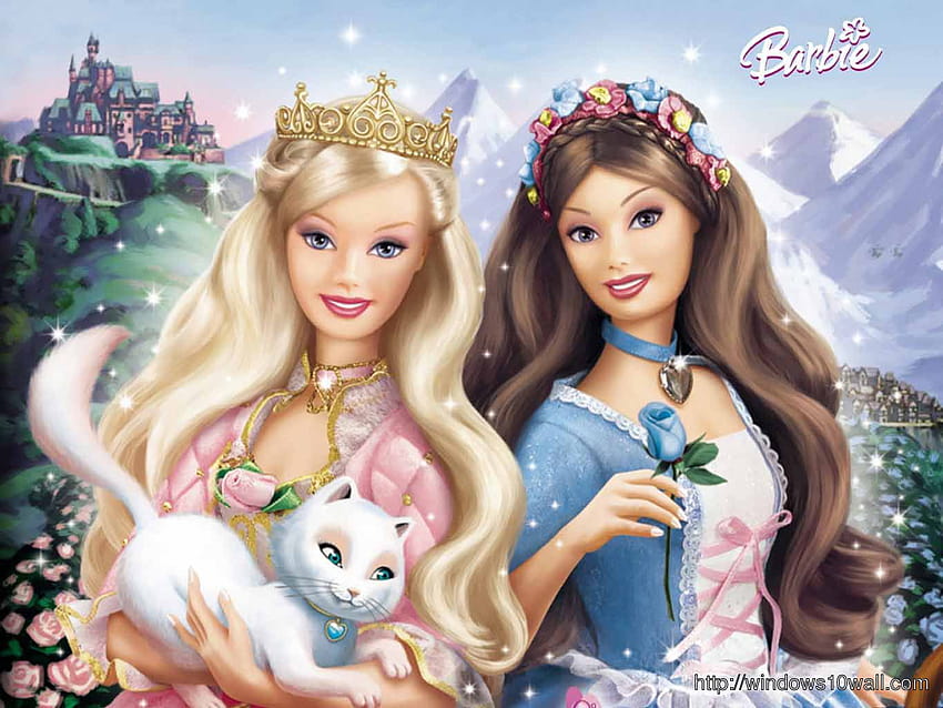 Barbie Girl Cartoon, barbie cartoon HD wallpaper