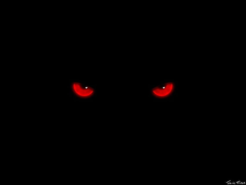 red evil eye HD wallpaper