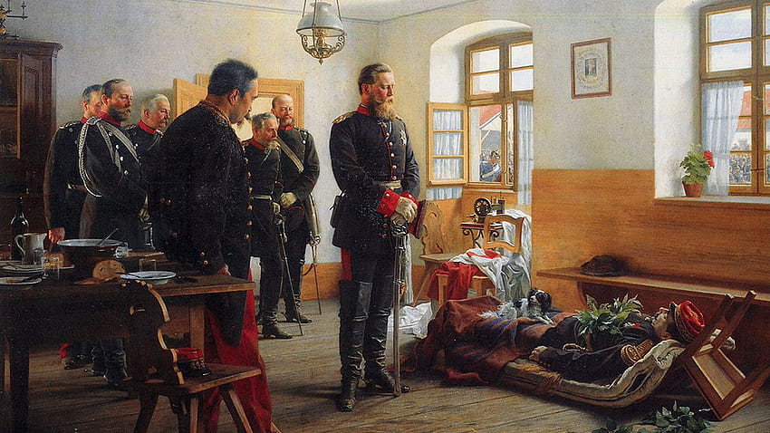 Men S Black And Red Uniforms, Anton Von Werner, History HD wallpaper