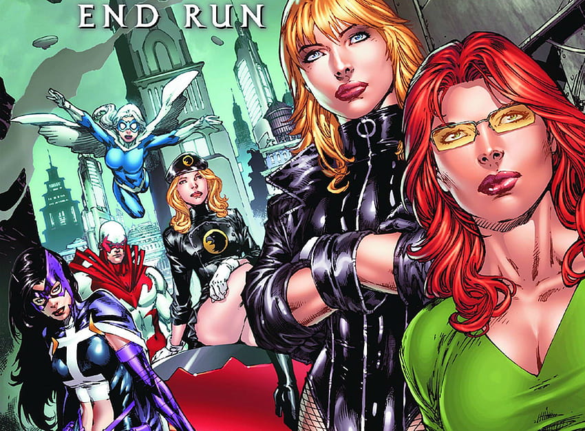 4 Kobiece superbohaterki, Marvel DC Women Heroes Tapeta HD